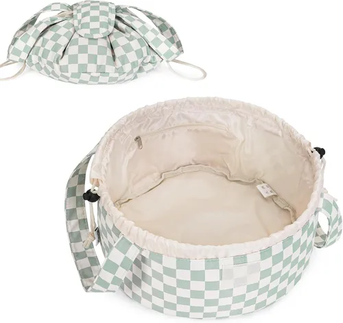 Miniatura 18 de Bolsa de maquillaje con cordón en forma de barril grande, bolsa de cosméticos, organizador de artículos de tocador para mujeres, A-Negro