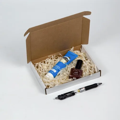 Miniatura 3 de SUNLPH Paquete de 50 cajas de envío pequeñas de 7 x 5 x 1 pulgadas, cajas de cartón corrugado blanco, caja de embalaje para envío y mudanza