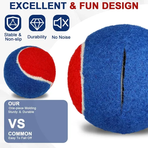 Miniatura 4 de Chunful 32 pelotas de tenis para patas de silla, protectores de piso, pelotas de tenis precortadas a granel para sillas de aula, escritorios