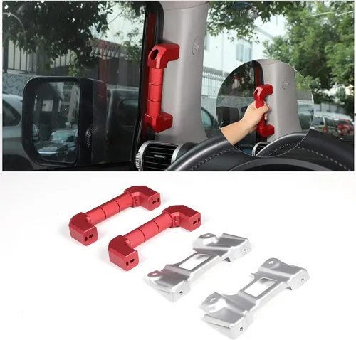 Miniatura 8 de Reemplazo de mango de agarre de pilar A para automóvil compatible con Toyota FJ Cruiser 2007-2021, mango de agarre lateral de pilar A, kit de agarre