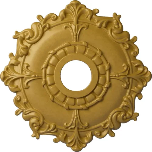 Miniatura 40 de Ekena Millwork CM18RL medallón de techo Riley de 18 in (diam. ext.) x 3 1/2 in (diam. int.) x 1 1/2 in, CM18RL Primed
