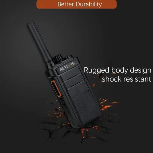 Miniatura 10 de Retevis RB26 Radios de 2 vías de largo alcance, Walkie Talkie de trabajo con auricular a granel, 21 horas, USB-C, capacidad de repetidor GMRS