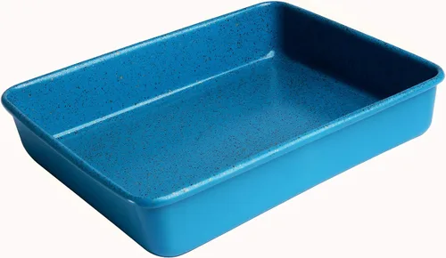Miniatura 2 de casaWare Horno tostador Ultimate Series de 11 x 9 x 2 pulgadas con revestimiento antiadherente de cerámica de peso comercial (granito azul)