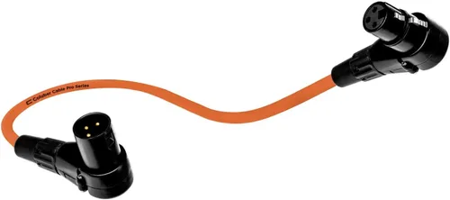 Miniatura 8 de Cable XLR equilibrado de ángulo recto macho a hembra en ángulo recto – 0.5 pies (6 pulgadas) rojo – Pro 3 pines conector de micrófono de 90 grados