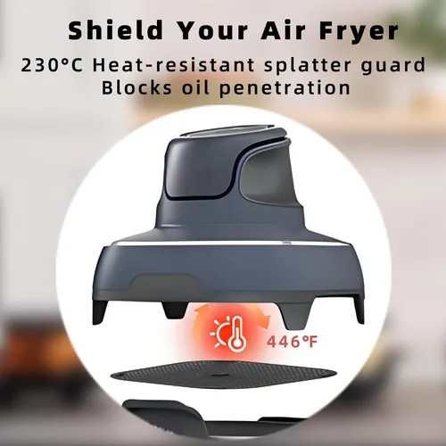 Miniatura 3 de Protector de silicona contra salpicaduras para freidora de aire Ninja FN101, alfombrilla de silicona resistente al calor para freidora de aire Ninja