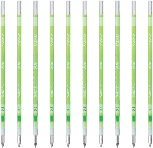 Miniatura 11 de Zebra BRNJK5BK - Recambio para bolígrafo, Sarasa, NJK-0.5, negro, 10