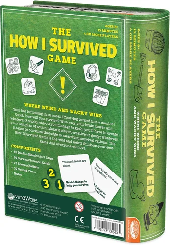 Miniatura 7 de MindWare El Juego de Cartas Cómo Sobreviví Hilarante para Niños y Adultos Ríe hasta que Llore, Regalo Súper Divertido de Humor Infantil para Niños