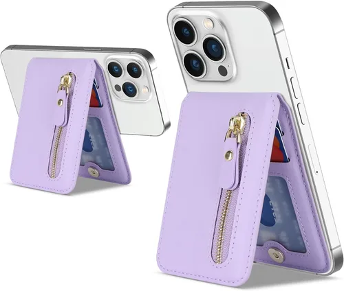 Cavor Compatible con cartera Magsafe, soporte ajustable, cartera magnética para iPhone 17/16 Pro Max/14 Pro/15/14 Plus/13/12, tarjetero Magsafe,