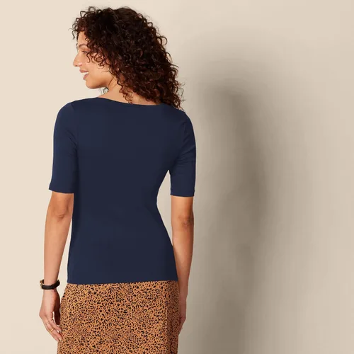 Miniatura 87 de Amazon Essentials - Camiseta de manga corta y cuello cuadrado para mujer