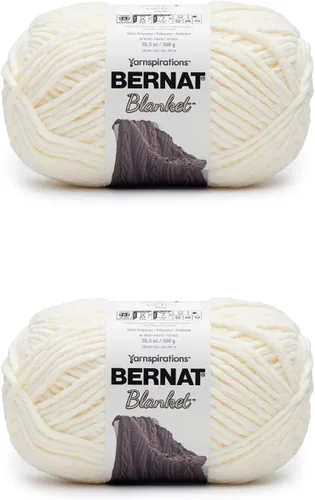 Miniatura 76 de Bernat - Estambre para mantas súper esponjoso acrílico, 2 paquetes de 300g/10.5 onzas, #6, chenilla gruesa de peso pesado para tejer y crochet