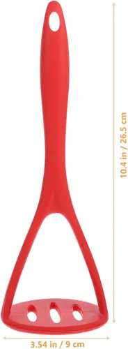 Miniatura 3 de Hemoton - Trituradora de papas ligera de 10.43 pulgadas con trituradora de silicona para puré de papas suaves y verduras suaves, herramienta