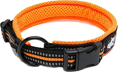 Miniatura 7 de Truelove TLC5011 - Collar para perro reflectante con hebilla Duraflex de alta calidad, cincha de nailon de alta calidad, sin estrangulamiento, Negro