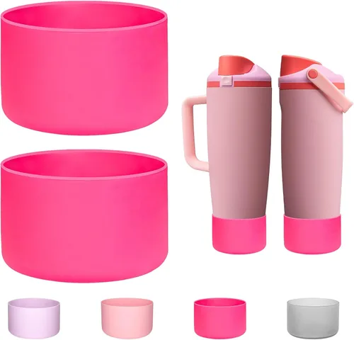 Miniatura 15 de WK IEASON 2PCS Protective Silicone Boots Compatible with Owala FreeSip Sway 30oz 40oz Bottles and 40oz Tumblers, Anti-Slip Bottom Cover Boot for