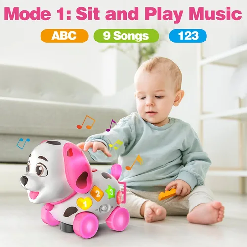 Miniatura 5 de Juguetes musicales 3 en 1 para cachorros para niña de 1 año de regalo, juguete educativo para bebé de 6-12-18 meses, primer regalo de cumpleaños