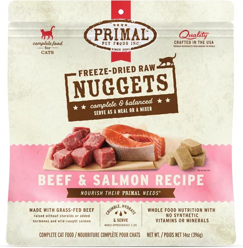 Miniatura 18 de Primal Nuggets de Comida Cruda Liofilizada para Gatos de Cerdo, Comida Completa y Equilibrada o Complemento, Premium, Saludable, Sin Granos, Comida