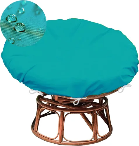 Miniatura 12 de Sqodok Papasan - Fundas de cojín de 50 pulgadas de tela de pana para interiores, lavables a máquina, con cremallera y correas