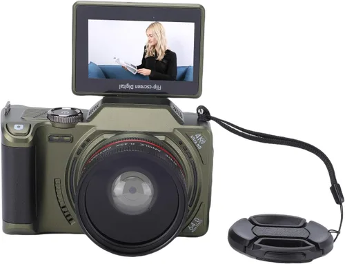 Miniatura 12 de EBTOOLS Cámara digital 4K, 64Mp, pantalla abatible de 3 pulgadas, rotación de 180, zoom digital 18X, enfoque automático, grabación de video, gran