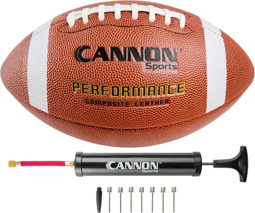 Miniatura 10 de Cannon Sports Official Size Football - Composite Leather Football with Extra Grip & Durable Construction for All-Weather Play – Regulation Size Ball