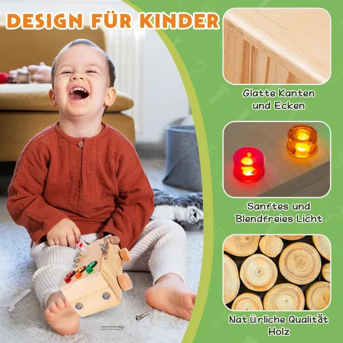 Miniatura 3 de Tablero de destornilladores Montessori, juguete de tablero ocupado Montessori a partir de 2-6 años, tablero de actividades Montessori juguete
