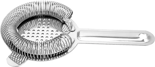 Miniatura 4 de HOZEON 8 coladores de cóctel de 6.5 pulgadas, herramienta de colador de barra de acero inoxidable, colador de camarero de 2 puntas para bar