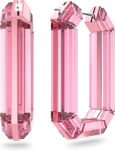 Miniatura 2 de Swarovski Lucent - Colección de joyas para aretes, acabado en tono rodio, cristal azul, cristal rosa, Cristal