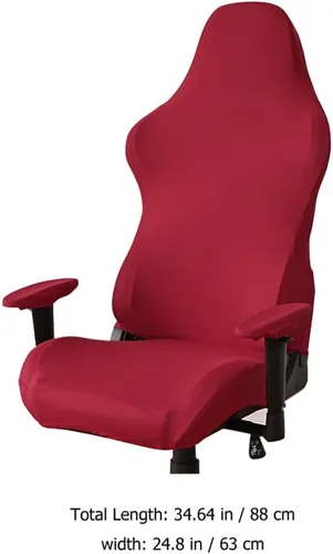 Miniatura 7 de DECHOUS 1 juego de fundas elásticas y lavables para silla de computadora, fundas protectoras para silla de oficina, protector para silla giratoria