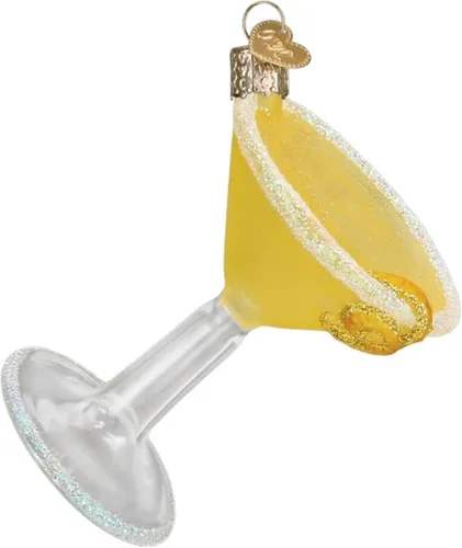 Miniatura 14 de Old World Christmas Margarita - Adorno de vidrio soplado para árbol de Navidad, decoración navideña artesanal, colección de bebidas para adultos