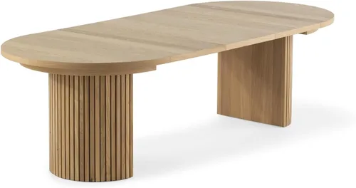 Miniatura 2 de Transformer Table - Mesa de comedor redonda extensible de madera maciza, mesa de comedor redonda extensible, muebles modernos que ahorran espacio