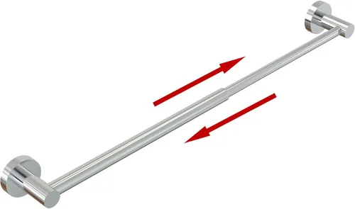 Honmein Toallero – Toallero ajustable de acero inoxidable 304 para baño (11.8 a 22.6 pulgadas), resistente y resistente al óxido, para accesorios de