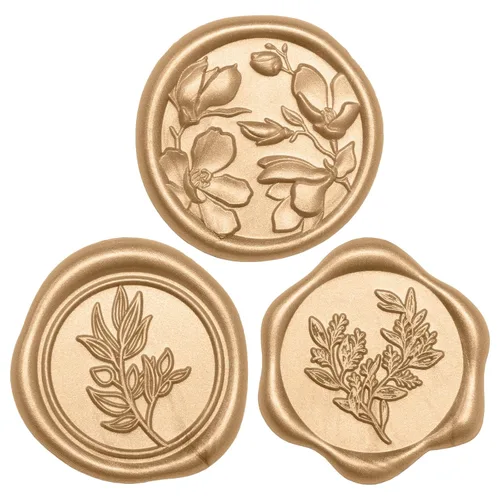 Miniatura 24 de UNIQOOO Adhesivos de sello de cera – (3 diseños en 1 unidad) para invitación de boda, 60 calcomanías autoadhesivas, perfectas para invitación