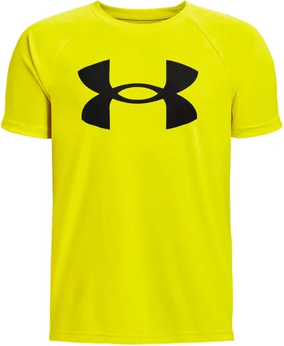 Under Armour Camiseta de manga corta con logotipo grande para niño