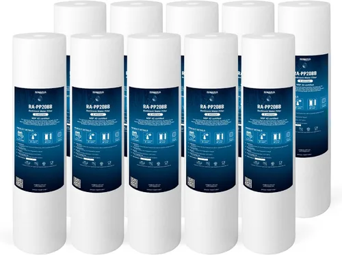 Miniatura 18 de Ronaqua Cartucho de filtro de agua de repuesto de sedimentos grandes de 20 x 4.5 pulgadas, 5 micras, certificado NSF, para toda la casa, compatible