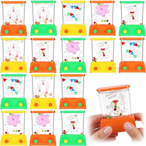 Zhanmai Juego de agua de mano, 16 unidades, mesas de agua para lanzar anillos de agua para playa, juguete de fiesta, entretenimiento divertido, sin