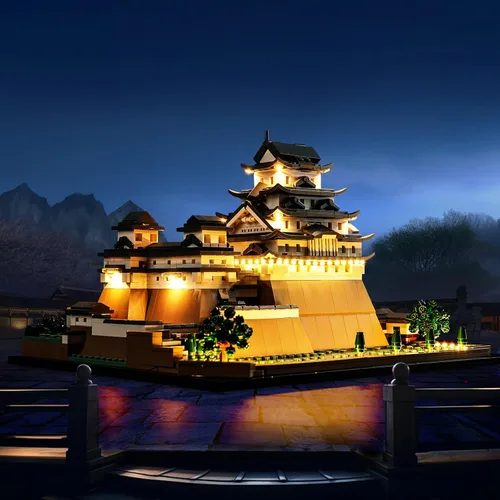 Miniatura 3 de Kit de luz LED mejorado para Lego Architecture Landmarks Collection: Himeji Castle Building Set, Compatible con Lego 21060 (Modelo no incluido)