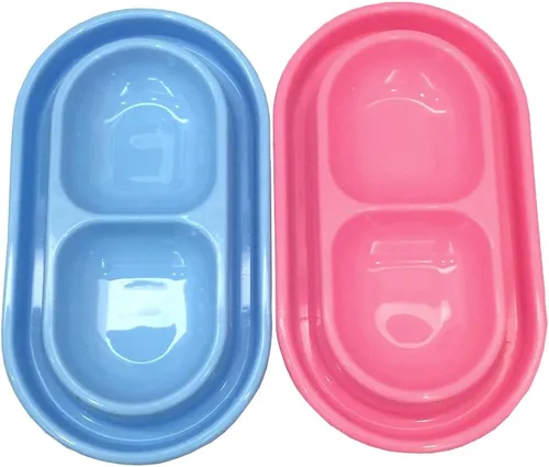 Miniatura 7 de Plato a prueba de hormigas para gatos, comedero para mascotas de 32 onzas, cuenco de agua para perros pequeños y medianos (rosa, M)
