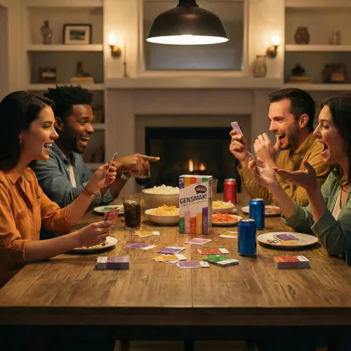 Miniatura 5 de GENSMAK! Juego de fiesta - Atractivo juego de trivia multigeneracional con pistas cómicas - Divertido para familiares y amigos, adultos