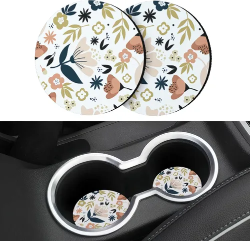 Miniatura 8 de Paquete de 2 portavasos para automóvil, 2.9 pulgadas, antideslizantes, a prueba de golpes, portavasos para automóvil, accesorios interiores