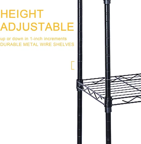 Miniatura 6 de Simple Deluxe Estantería resistente de 6 estantes, 29.92 pulgadas de profundidad x 13.98 pulgadas de ancho x 71.65 pulgadas de alto, estantería