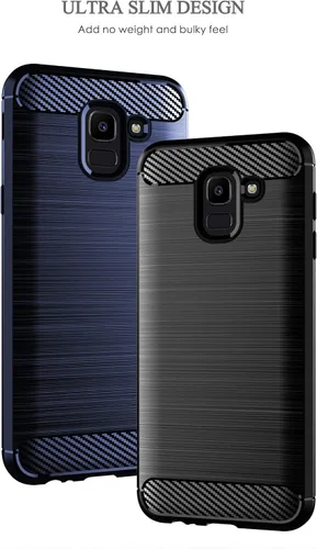 Miniatura 8 de Asuwish Funda compatible con Samsung Galaxy J6 2018 y protector de pantalla de vidrio templado, accesorios de celda, cubierta protectora de TPU