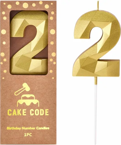 Miniatura 9 de Velas de 7 cm de Oro Cristal Número 17 para Pastel de Cumpleaños, Velas de Oro y Número para Celebración de Fiesta