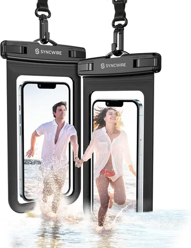 Miniatura 8 de Syncwire Funda impermeable para teléfono [paquete de 2] – Funda universal IPX8 impermeable para teléfono con cordón compatible con iPhone 13/12/11