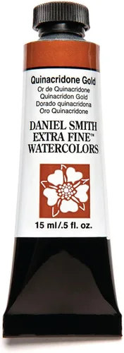 Daniel Smith 284600238 DANIEL SMITH - Tubo de pintura extrafino para acuarela, 0.5 fl oz, quinacridona, dorado