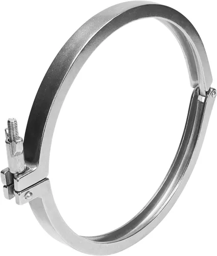 Miniatura 9 de DERNORD Abrazadera Sanitaria de Acero Inoxidable de Un Solo Pin Tri Clamps Trébol (Tubo OD: 3")