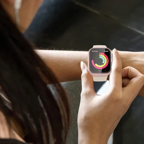 Miniatura 6 de JZK - Juego de 12 fundas con protector de pantalla de vidrio templado para Apple Watch Series 3/2/1 de 38 mm, JZK Funda protectora de PC duro