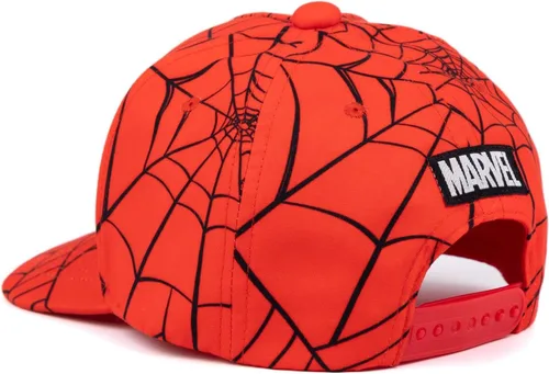 Miniatura 3 de Marvel Spider-Man - Gorra de verano para niños, diseño de tela de araña roja, gorra gráfica de superhéroe de Spiderman, gorro con cierre ajustable