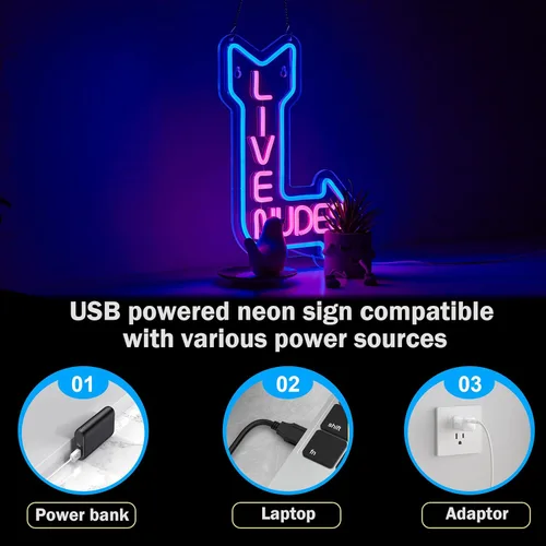 Miniatura 5 de Letrero de neón para decoración de pared, hombre, cueva, bar, cerveza, arte para el hogar, luz de neón, luces LED de neón con regulador de Azul +