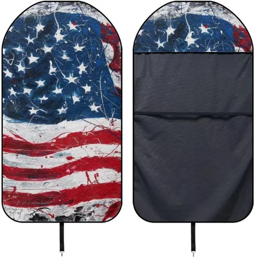 Miniatura 3 de Rnyleeg Funda de toalla para asiento delantero de automóvil de Acción de Gracias para otoño, después del gimnasio, natación, yoga, fundas
