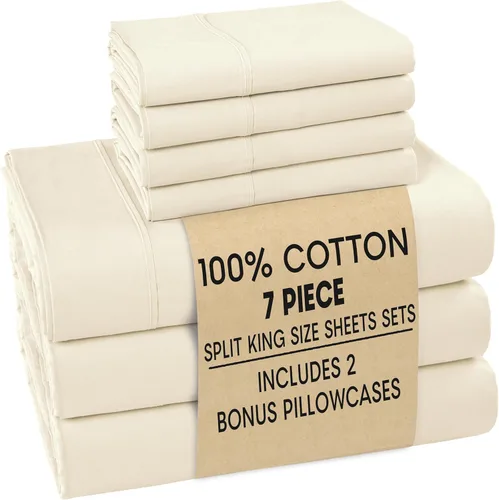 Miniatura 72 de Casa Platino Sábanas de cama individual XL, sábanas de 100 % algodón con 2 fundas de almohada, tejido percal crujiente y sensación acogedora, verde