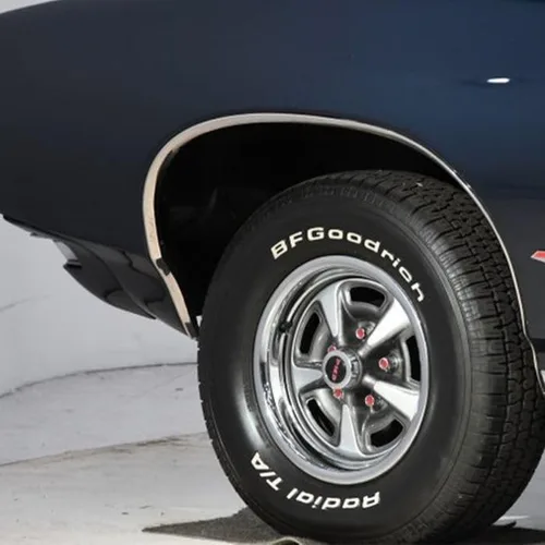 Miniatura 4 de Wheel Accessories Parts 1 tapa central Pontiac Ralley ll de aleación de aluminio negra de 2.80 pulgadas de diámetro para Pontiac 1967-70 Firebird