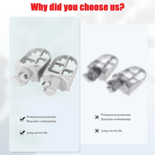Miniatura 5 de Estriberas para reposapiés para XR50 XR50R XR70 XR70R XR80 XR80R XR100R CRF50 CRF50F CRF70 CRF70F CRF80 KLX110 2011-2016 Motocross 50cc 70cc 90cc